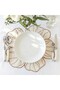Daisy Embroidered Linen American Service Set - 6 Pieces Supla