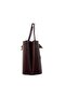 Women's Hand and Shoulder Bag with Lace Detail and Stitched Thin Straps - 5