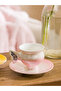 Lcw Home Mixed Butterfly Figured Porcelain Coffee Cup Set for 2 People 90 ml - 3