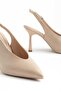 Millano Beige Women's Heeled Shoes Stiletto - 3