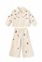 Flower Embroidered Girl's Suit - 2