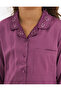 Long Sleeve Satin Pajama Set - 4