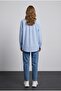 Striped Transparent Shirt Oversize Long Sleeve Cotton - 3