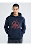 Özmarka New Season Printed Men's Thick Hoodie