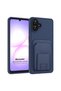 Samsung Galaxy A07 Case Pocketpro Litchi Navy Blue