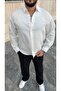 Oversize Striped Modal Fabric Shirt - 2
