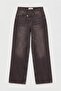 Women's Dark Brown 2s6-16 Straight Fit Belt Detail Special Design Denim Jean - 6