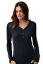 Combed Cotton Mood Women's Black Nightgown 9929 - 2