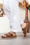 Double Buckle Soft Sole Casual Slippers, Rhinestone Slippers, Light and Comfortable Slippers - 3