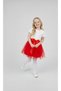 Girl's April 23Rd and October 29Th Performance Outfit Solid Color Short Sleeve Red T-Shirt Red Tutu Skirt Set - 2