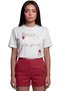 "Queen of Hearts" Playing Card Themed Printed 100% Cotton Relaxed Fit Premium Women's T-Shirt - 7
