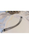 Silver Color Row Chain Detail Steel Bracelet - 2