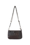 Coffee Color Women's Cross Shoulder Bag with Zipper Closure, Adjustable Detachable Strap, and Internal Pocket - 3
