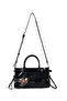 Black Zipper Closure Adjustable Detachable Strap Women's Cross Shoulder Bag 05Pc25Kb006 - 3