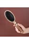 Professional Hair Brush and Comb - Gold/Coffee Design Detangling Brush - 4