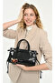Black Zipper Closure Adjustable Detachable Strap Women's Cross Shoulder Bag 05Pc25Kb006 - 2