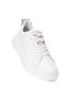 Men's Sosi White Leather Casual Sneakers - 3
