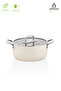 Sera Nova Natural Ceramic Deep Pot 24 cm 4.8 Liters - Latte - 2