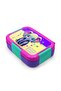 Kids Pink Turquoise Elephant Patterned Stainless Steel Lunch Box 39334 - 2