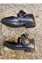 Black Outer Material, Leather Strap, Orthopedic and Non-Slip Sole, Children's Ballet Shoes - 2
