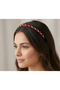Pearl and Crystal Stone Bridal Crown Hairband - 4