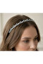Pearl and Crystal Stone Bridal Crown Hairband - 3
