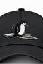 قبعة رياضية سوداء أساسية مطرزة من Nihilist Penguin للجنسين - 3