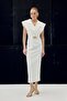 Accessory Detailed Maxi Dress - Ecru - 2