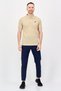 Men Sportswear Fit Short Sleeve Outdoor Polo Shirt, Khaki - 4