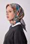 Tivil Pure Silk Scarf 4310 - 55 Gray Pastel Pattern