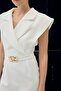Accessory Detailed Maxi Dress - Ecru - 7