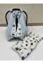 Blue Stroller Cover and Stroller Cushion Set of 2 - 2