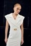 Accessory Detailed Maxi Dress - Ecru - 3