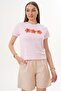 Women's Print Detailed Crew Neck T-Shirt 260136 - 3