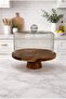 Envy Footed Glass Cake Pan Flat Lid Tkebt Transparent