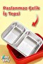 700 ml Two Compartment Stainless Steel Bento Lunch Box New Generation Lunch Box with Metal Spoon Gift Ff7155 - 5