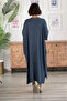 Smoked Color Spotted Crystal Viscose Dress - 4