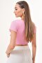Women's Front-Tie Short Sleeve Wrinkled Bolero 260087 - - 5