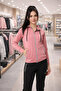 Women's Pink-Black Combination Tracksuit Set