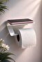 Metal Toilet Paper Hanger and Phone Shelf – 1.5 mm Thick Durable Iron - 2