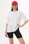 Women's Back Print Detailed Crew Neck Oversize T-Shirt 260257 - 4