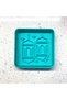 Square Cookie Mold with Traditional Kandil Lantern Figure |   Ramadan Month |   Sugar Pulp and Clay - 2