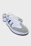 Unisex Casual Sports Shoes with Side Stripes and Laces White - Gray - 3