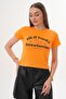 Women's Print Detailed Crew Neck T-Shirt 260141 - 2