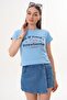 Women's Print Detailed Crew Neck T-Shirt 260141 - 2