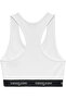 Tjm Women's White Crop Tape Bra Top - 3