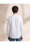 Senior Boys White Mandarin Collar Shirt With Metal Badge - 5