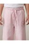 Girls Pink Wide Leg Allover Print Active Track Pants - 4