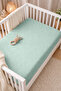 100% Organic Cotton 2 Layer Muslin Elastic Baby Sheet 80X130 cm |   Breathable Soft Crib Sheet