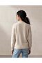 Women’s Beige Long Sleeve Acrylic Knit Top - 3